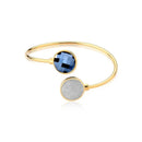 PULSEIRA FOLHEADO A OURO E RÓDIO BRANCO