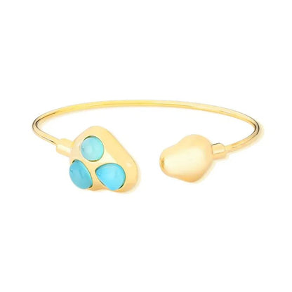 Pulseira Brilhato Pedras Naturais Brasileiras — Folheado a Ouro